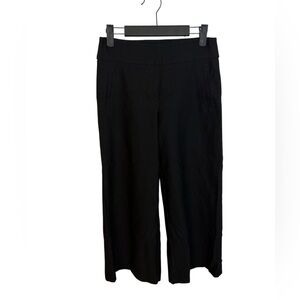 Korye Black Cropped Wide Leg Pull On Pants